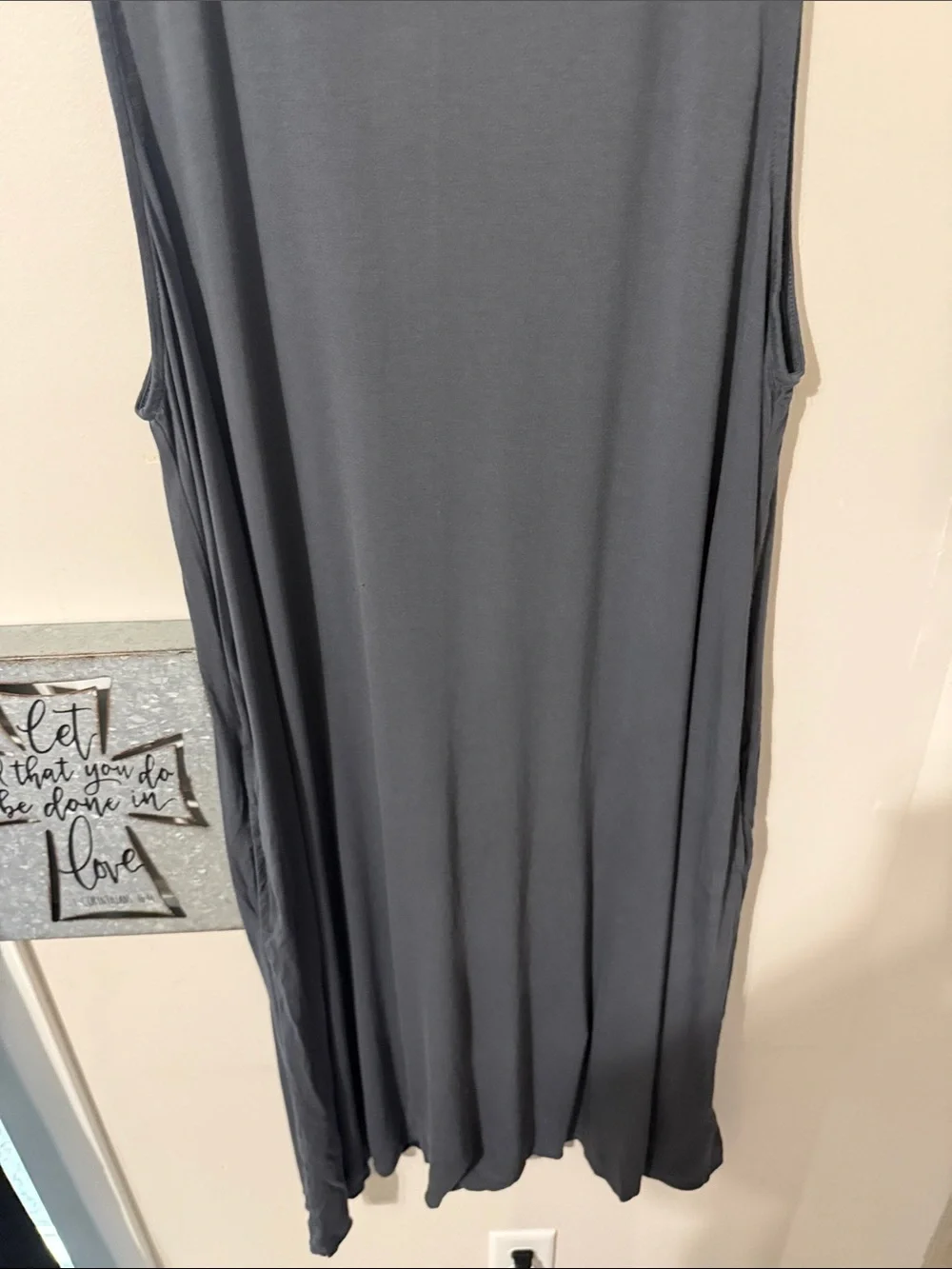 LuLaRoe Black Sleeveless Maxi Swing Dress - Picture 4 of 5